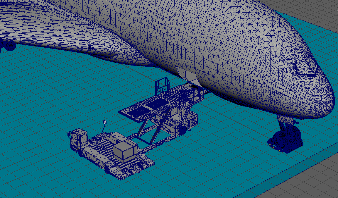 Maya 3D modeling environment