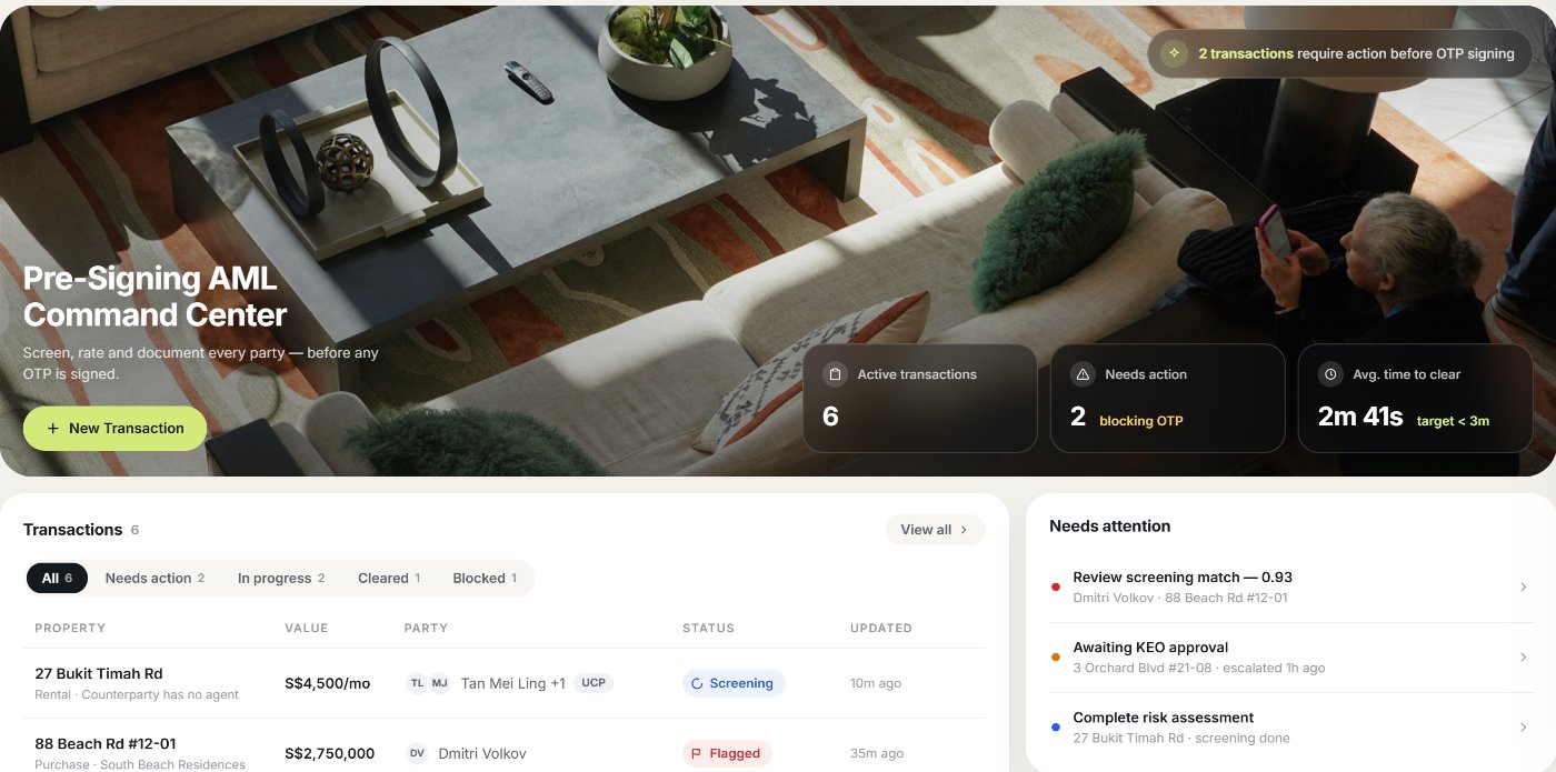 ClearSign — compliance platform for property transactions